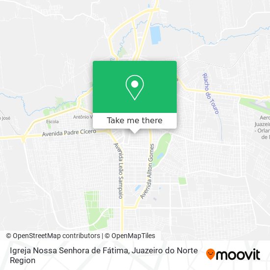 Mapa Igreja Nossa Senhora de Fátima