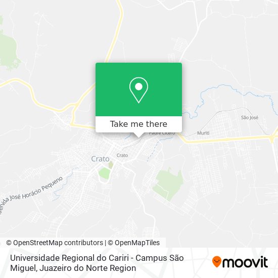 Mapa Universidade Regional do Cariri - Campus São Miguel