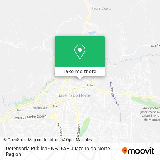 Defensoria Pública - NPJ FAP map