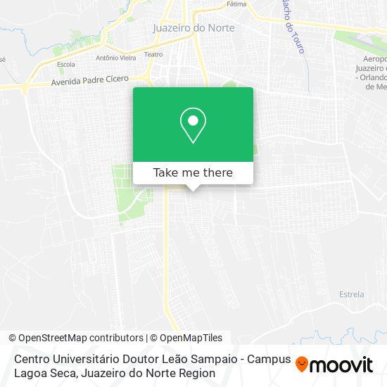 Mapa Centro Universitário Doutor Leão Sampaio - Campus Lagoa Seca