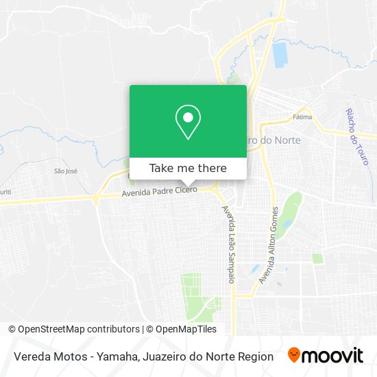 Vereda Motos - Yamaha map