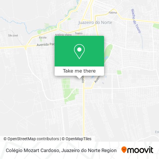 Mapa Colégio Mozart Cardoso