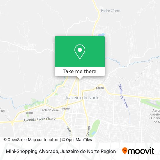 Mapa Mini-Shopping Alvorada