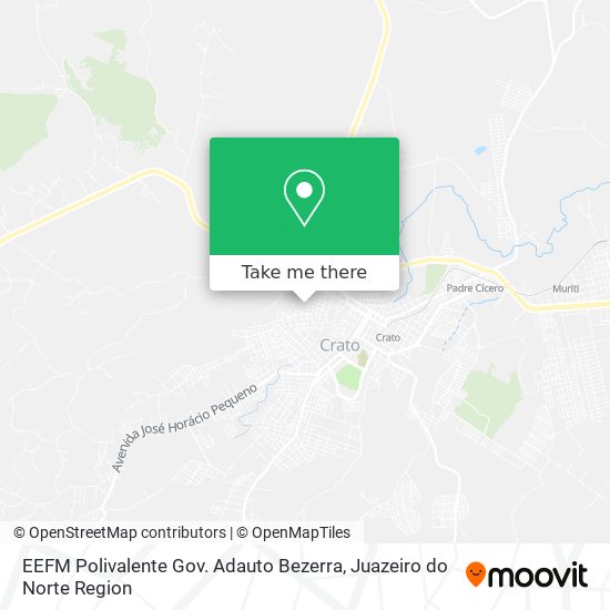 Mapa EEFM Polivalente Gov. Adauto Bezerra