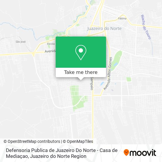 Mapa Defensoria Publica de Juazeiro Do Norte - Casa de Mediaçao