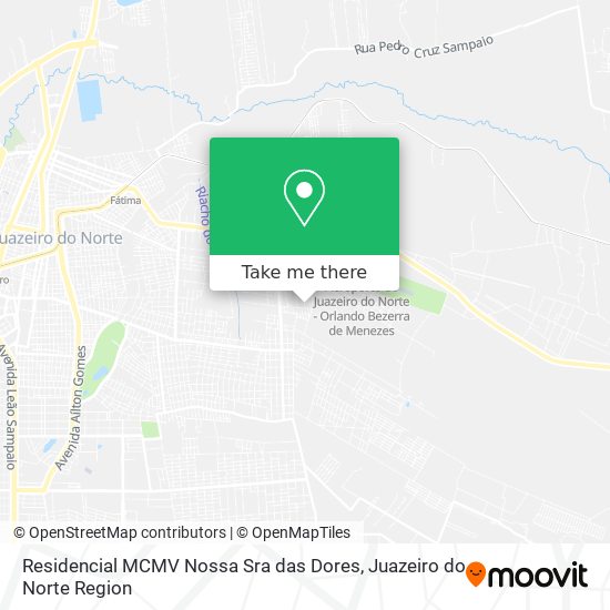 Mapa Residencial MCMV Nossa Sra  das Dores