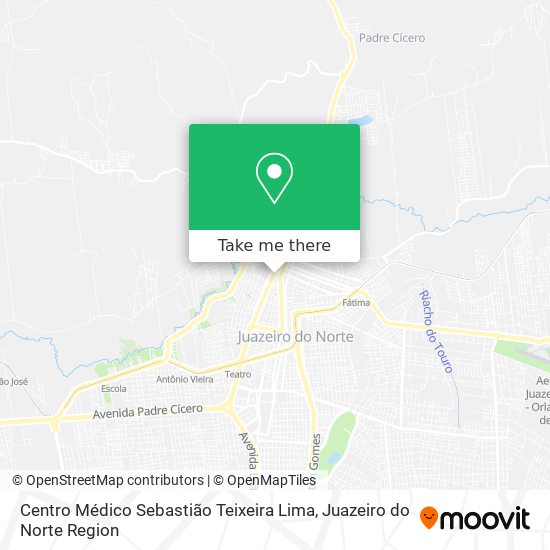 Mapa Centro Médico Sebastião Teixeira Lima