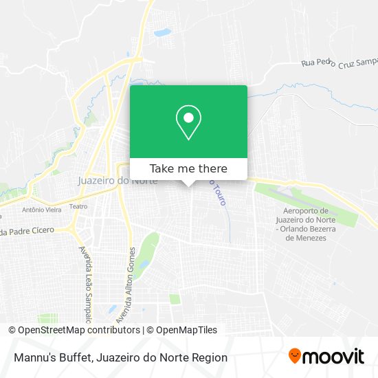 Mannu's Buffet map