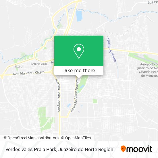 Mapa verdes vales Praia Park