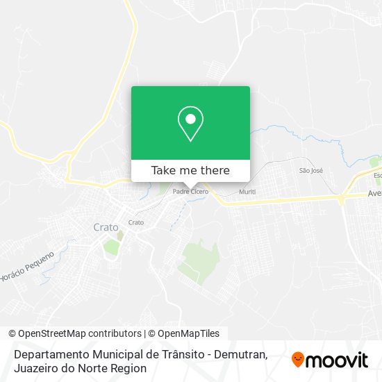 Mapa Departamento Municipal de Trânsito - Demutran