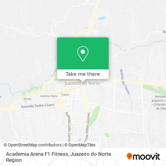 Mapa Academia Arena F1 Fitness