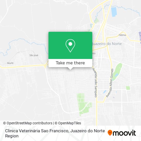Mapa Clinica Veterinária Sao Francisco