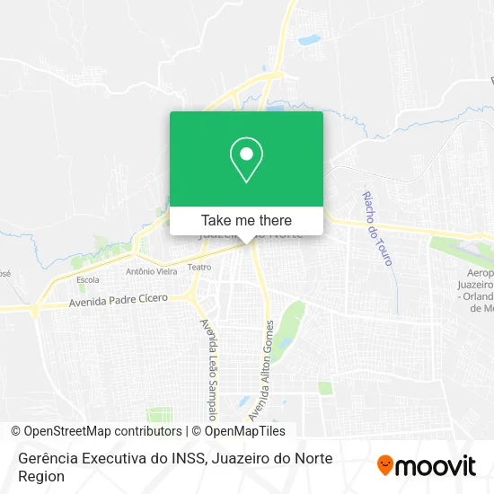 Gerência Executiva do INSS map