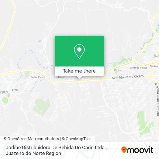 Mapa Jodibe Distribuidora De Bebida Do Cariri Ltda.