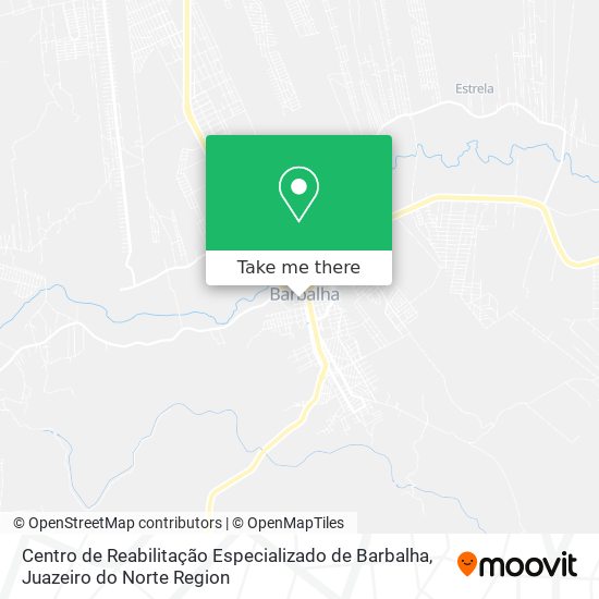 Mapa Centro de Reabilitação Especializado de Barbalha