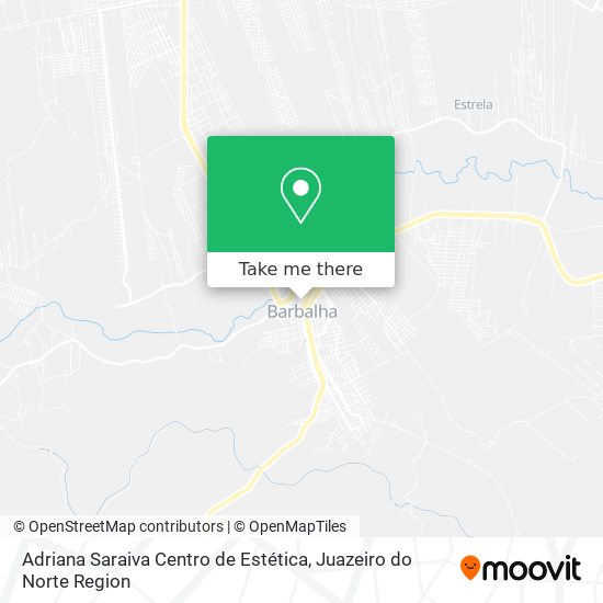 Mapa Adriana Saraiva Centro de Estética