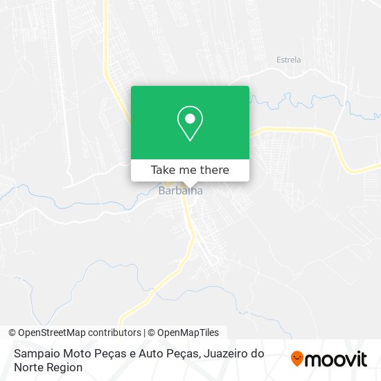 Mapa Sampaio Moto Peças e Auto Peças