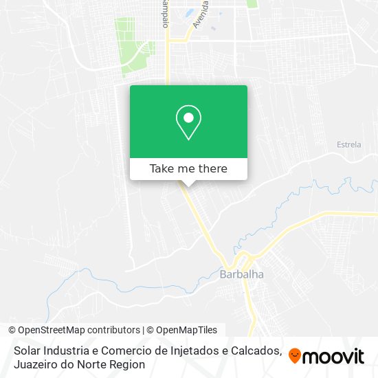 Mapa Solar Industria e Comercio de Injetados e Calcados