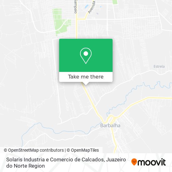 Mapa Solaris Industria e Comercio de Calcados