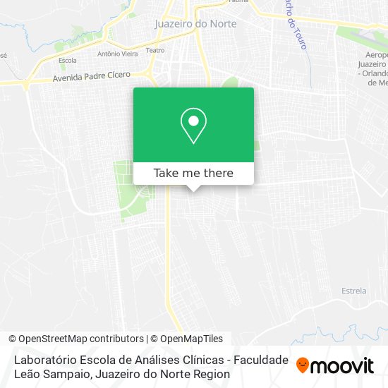 Mapa Laboratório Escola de Análises Clínicas - Faculdade Leão Sampaio