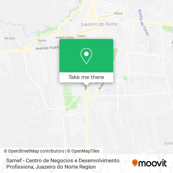 Mapa Samef - Centro de Negocios e Desenvolvimento Profissiona