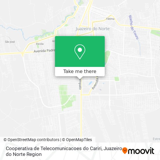 Cooperativa de Telecomunicacoes do Cariri map