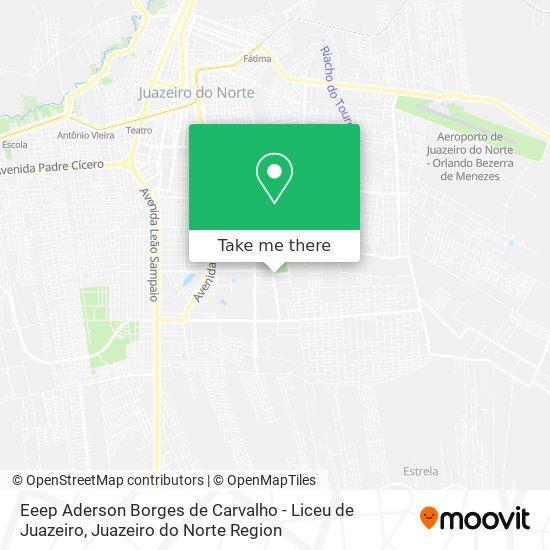 Mapa Eeep Aderson Borges de Carvalho - Liceu de Juazeiro