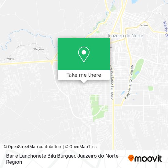Mapa Bar e Lanchonete Bilu Burguer