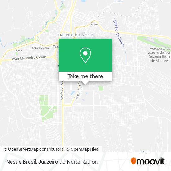 Nestlé Brasil map