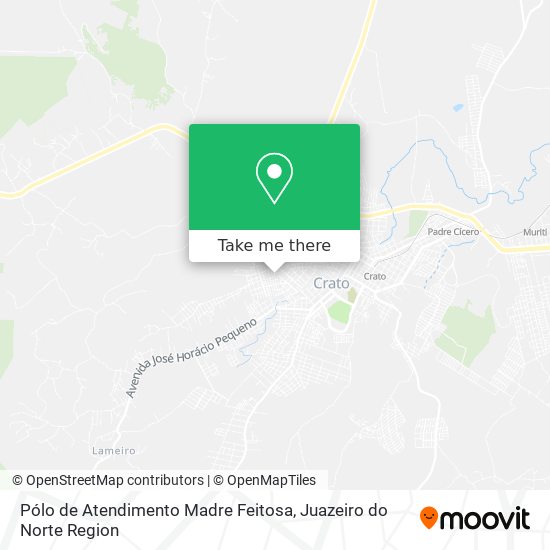 Mapa Pólo de Atendimento Madre Feitosa