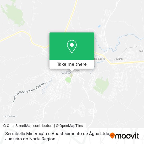 Mapa Serrabella Mineração e Abastecimento de Água Ltda