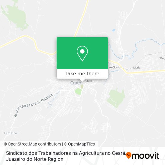 Mapa Sindicato dos Trabalhadores na Agricultura no Ceará