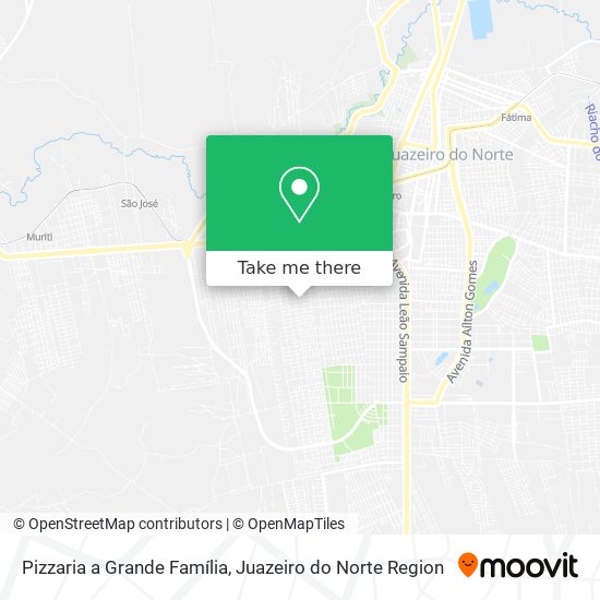 Pizzaria a Grande Família map