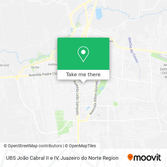 UBS João Cabral II e IV map