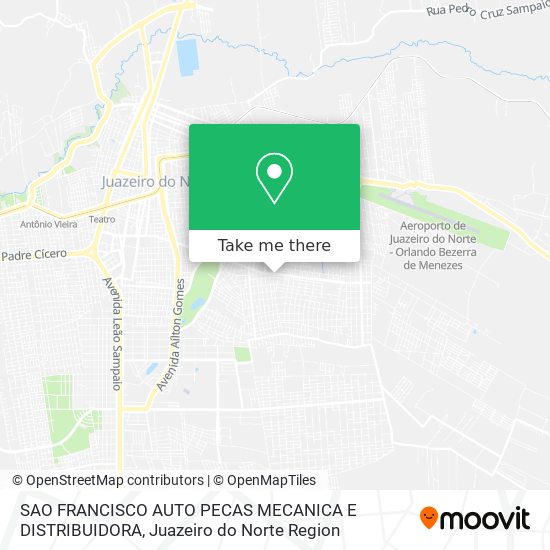 Mapa SAO FRANCISCO AUTO PECAS MECANICA E DISTRIBUIDORA