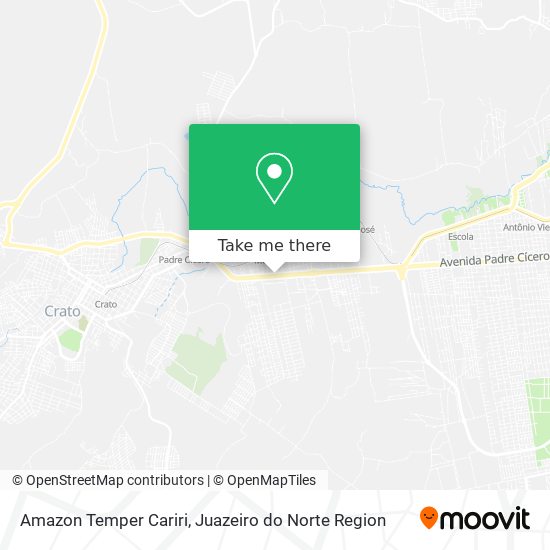 Amazon Temper Cariri map