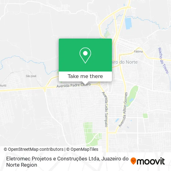 Mapa Eletromec Projetos e Construções Ltda