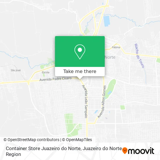 Container Store Juazeiro do Norte map