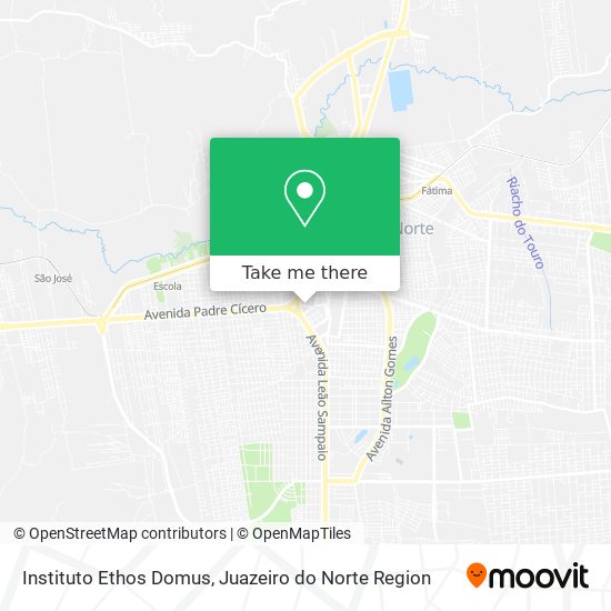 Instituto Ethos Domus map