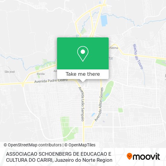 Mapa ASSOCIACAO SCHOENBERG DE EDUCACAO E CULTURA DO CARIRI