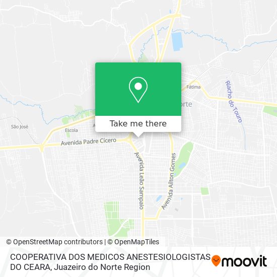 Mapa COOPERATIVA DOS MEDICOS ANESTESIOLOGISTAS DO CEARA