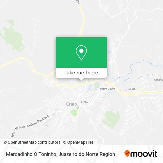 Mercadinho O Toninho map