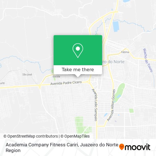 Academia Company Fitness Cariri map