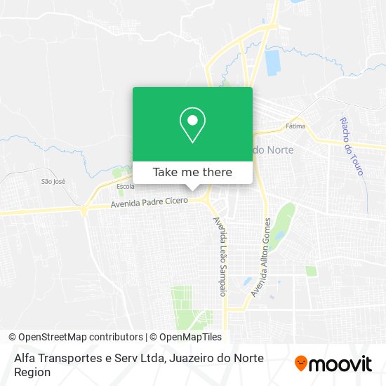 Mapa Alfa Transportes e Serv Ltda