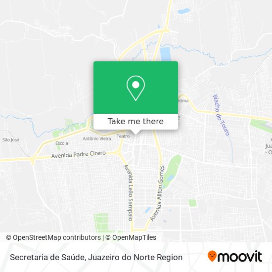 Secretaria de Saúde map