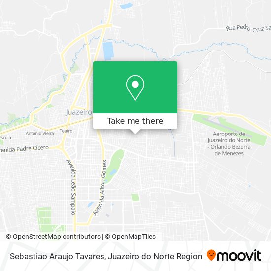 Sebastiao Araujo Tavares map