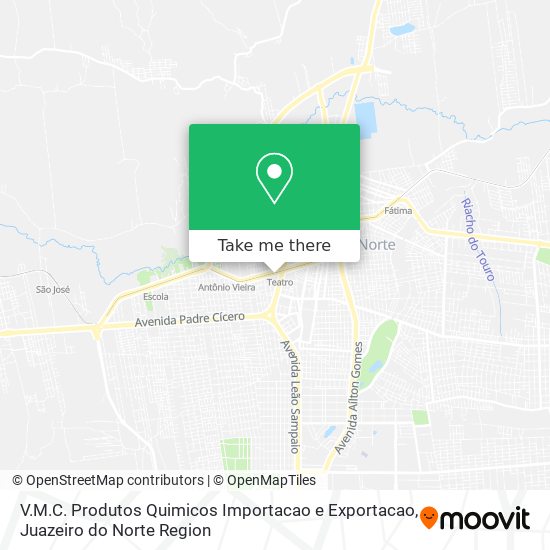 V.M.C. Produtos Quimicos Importacao e Exportacao map