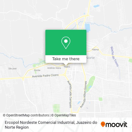 Mapa Ercopol Nordeste Comercial Industrial