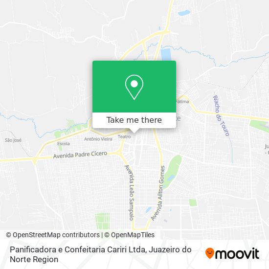 Mapa Panificadora e Confeitaria Cariri Ltda