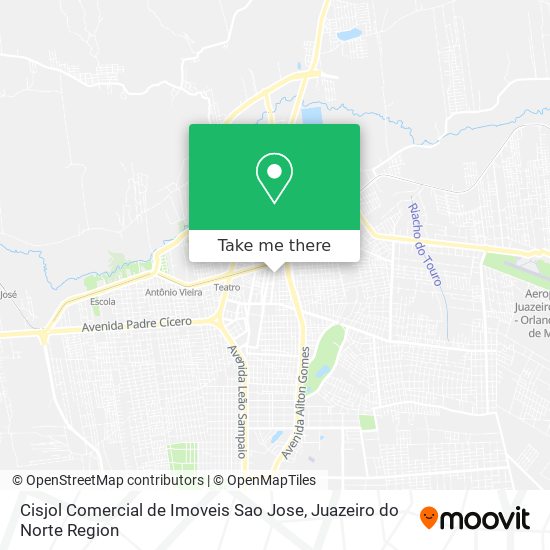 Mapa Cisjol Comercial de Imoveis Sao Jose